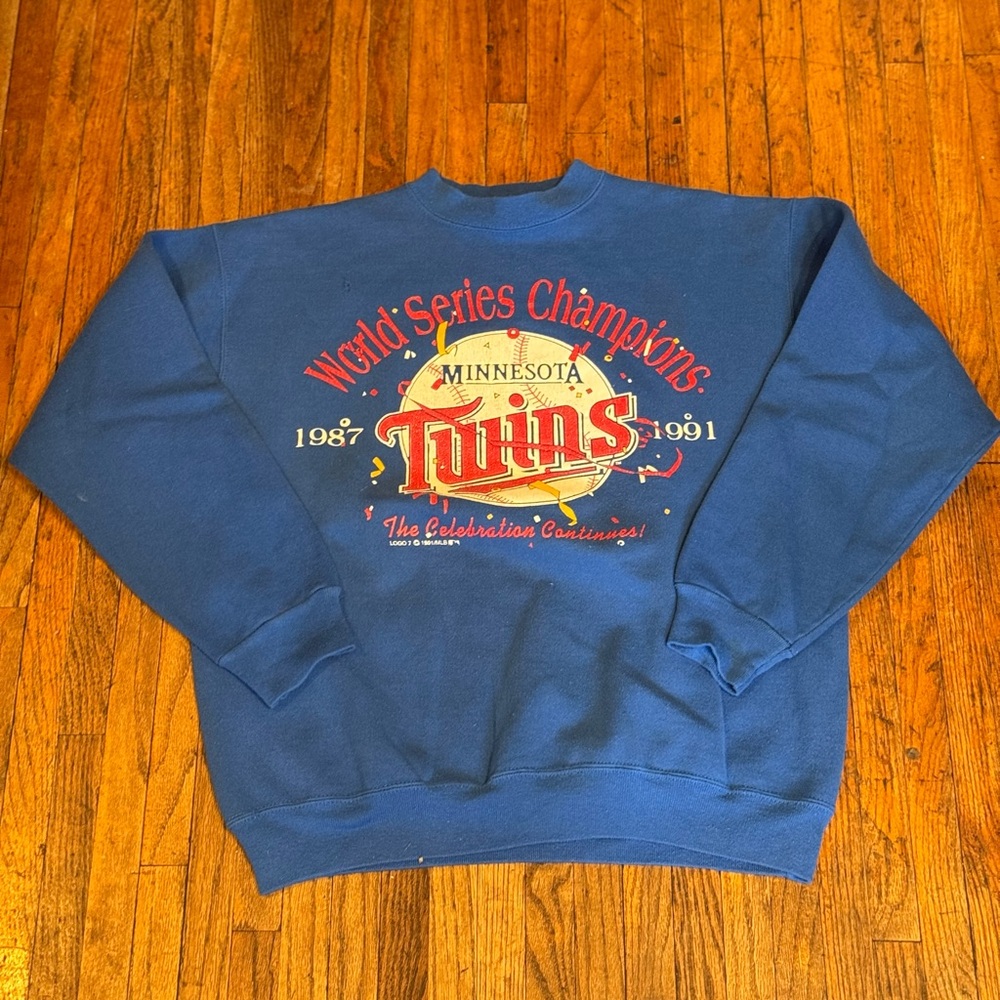 Vintage 1991 Minnesota Twins World Series Graphic Crewneck